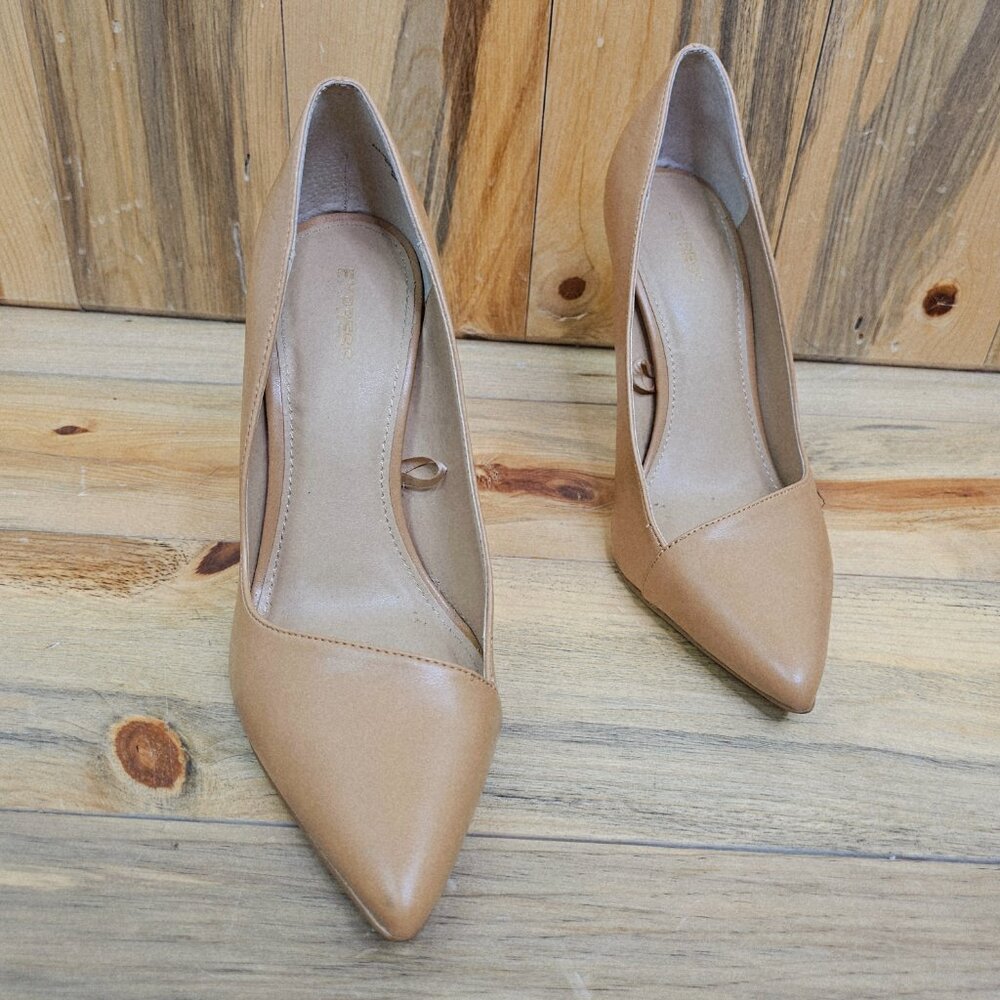 Express | Asymmetrical Tan Pumps | Size 9